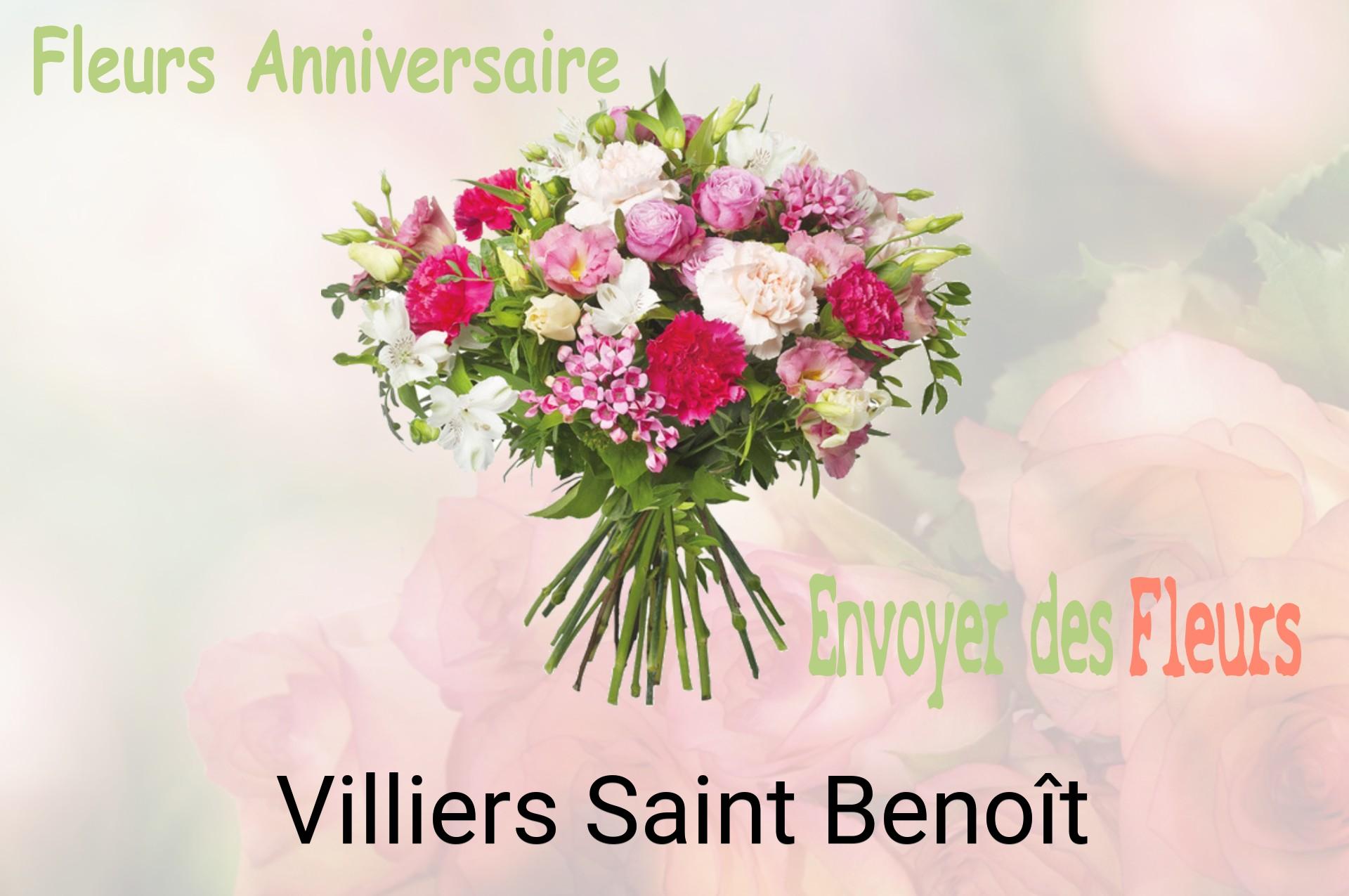 Bouquet de fleurs d’anniversaire livré à Villiers-Saint-Benoît
