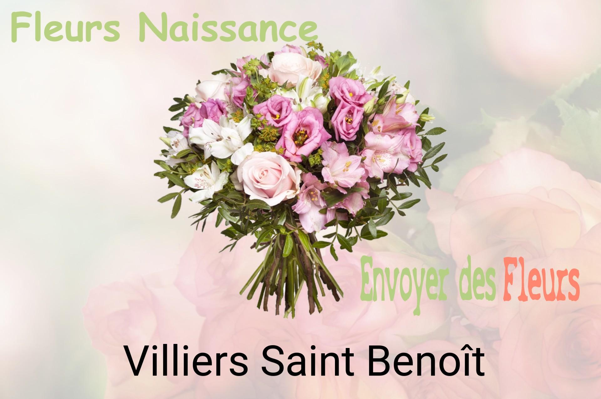 Bouquet de fleurs de naissance livré à Villiers-Saint-Benoît